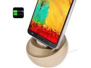 EAGLE USB Sync Cradle Desktop Dock Charger for Samsung Galaxy Note III N9000 Light Gold