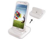 Data Sync and Charger Cradle Dock for Samsung Galaxy S4 i9500 Galaxy S3 i9300 Note II N7100 Galaxy Grand Duos i9082 Other Mobile Phone White