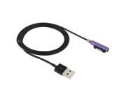 Magnetic Charging Cable for Sony Xperia Z1 L39h Z1F Z1 mini Z2 L50w Z3 Purple