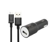 5V 2.0A Jointless Structure Micro USB Car Charger for Samsung Galaxy S6 Note III N9000 N7100 i9500 Cable Length 90cm Black Black