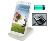 Dual Sync Charger Dock Cradle with Holder for Samsung Galaxy S4 i9500 White