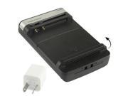 SS 3 Rotating Universal Charger for Lithium ion Battery AU Plug USB Charger Adapter Black