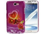 Valentines Day Series Rose Pattern Protective Case for Samsung Galaxy Note 2 N7100