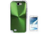 CD lines Pasting Metal Anti skidding Plastic Case for Samsung Galaxy Note 2 N7100 Green