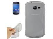 S Line Anti skid Frosted TPU Protective Case for Samsung Galaxy Trend S7392 Grey