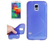 S Line Anti skid Frosted TPU Case for Samsung Galaxy S5 mini Blue