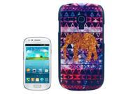 Golden Elephant Pattern Hard Plastic Protective Case for Samsung Galaxy S3 mini i8190