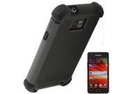 Hard Soft Case Cover for Samsung Galaxy S2 i9100 Black