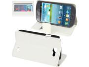 Carbon Fiber Texture Leather Case with Credit Card Slots Holder for Samsung Galaxy Express i8730 White
