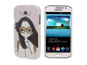 Glasses Girl Pattern Plastic Case for Samsung Galaxy Grand Duos / i9082 Glasses Girl Pattern Plastic Case for Samsung Galaxy Grand Duos / i9082