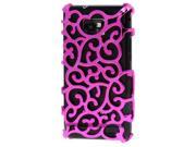 Hollow Style Plastic Case for Samsung Galaxy S2 i9100 Magenta