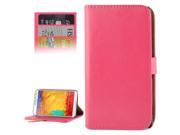 Horizontal Flip Leather Magnetic Buckle Case for Samsung Galaxy Note 3 Neo N7505 Magenta