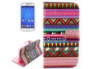 Cross Texture Geometric Pattern Leather Case with Holder Card Slots Wallet for Samsung Galaxy Grand NEO i9060