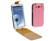 Litchi Texture Vertical Flip Leather Case for Samsung Galaxy S3 i9300 Pink