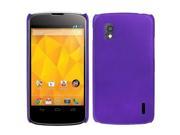 Pure Color Plastic Case for LG Nexus 4 E960 Purple