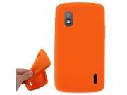 Pure Colour Silicon Case for LG E960 Nexus4 Orange