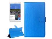 Crazy Horse Texture Flip Leather Case with Holder for Samsung Galaxy Tab S 8.4 T700 Blue