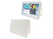 Cloth Texture Leather Case Plastic Case for Samsung Galaxy Tab 2 10.1 P5100 White
