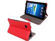 Litchi Texture Stereo Type Leather Case with Holder for Samsung Tab 2 P3100 Support Tab P6200 Red