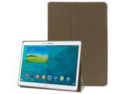 Frosted Texture Flip Leather Case with Holder for Samsung Galaxy Tab S 10.5 T800 Brown