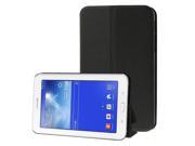 Frosted Texture Flip Leather Case with Holder for Samsung Galaxy Tab 3 Lite T110 T111 Black
