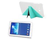 Multi folding Cloth Texture Leather Case with Holder for Samsung Galaxy Tab 3 Lite T110 T111 Green