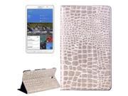 Crocodile Texture Flip Leather Case with Holder for Samsung Galaxy Tab S 8.4 T700 Light Grey