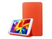 2 folding Wave Texture Flip Leather Case with Holder Sleep Wake up Function for Samsung Galaxy Tab 4 7.0 SM T230 Orange