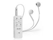 Bluedio i4 White Sleek Design Multipoint Connect Bluetooth V3.0 Stereo Headset with Earphone and Clip Support A2DP AVRCP HSP Profiles White