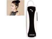 QCY J134 Bluetooth 3.0 Stereo Music Headphone Handsfree Dual Standby Headset for iPhone Samsung HTC Huawei White