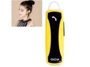 QCY J134 Bluetooth 3.0 Stereo Music Headphone Handsfree Dual Standby Headset for iPhone Samsung HTC Huawei Yellow