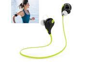 QCY QY7 Bluetooth 4.0 Fashion Sport Stereo Earphone Headset with Mic for iPhone Samsung HTC Huawei Green