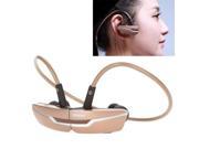 ZONOKI B97 Magnetic Outdoor Sport Neckband Bluetooth 2.1 Stereo Earphone Headset for iPhone Samsung All Bluetooth Enabled Device Gold
