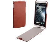 Litchi Texture Vertical Flip Leather Case for HTC One / M7 (Brown) Litchi Texture Vertical Flip Leather Case for HTC One / M7 (Brown)