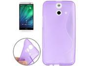 S Line Anti slip Frosted TPU Case for HTC One E8 Purple