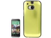 Brush Texture Plastic Case for HTC One M8 Green