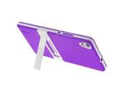 TPU Protective Case with Plastic Holder for Huawei Ascend P7 Purple