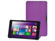 3 folding Custer Texture Voltage Flip Leather Case with Holder for Think Pad 8 Purple