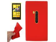 Pure Colour Silicone Case for Nokia Lumia 920 Red