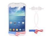 USA Flag Silicone Material Piece Bikini Protection Case Home Button Sticker Suit for Samsung Galaxy S4 i9500