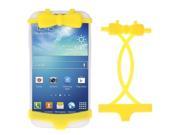 Silicone Material Piece Bikini Protection Case Home Button Sticker Suit for Samsung Galaxy S4 i9500 Yellow
