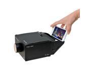 Free View DIY Portable Cardboard Ordinary Optical Glass Lens Phone Projector Black