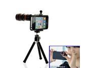 8X Zoom Optical Telescope Lens with Tripod for iPhone 4 4S