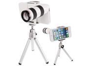 10X Optical Zoom Mobile Phone Telescope Lens with Tripod Black Plastic Case for iPhone 5