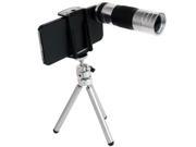 16X Optical Zoom Lens Mobile Phone Telescope Lens with a Microscope Lens Tripod Plastic Case for iPhone 5 5S