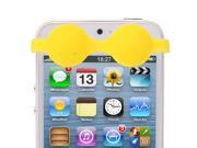 Silicone Material Brassiere Style Protection Anti dust Sticker for iPhone 5 Yellow
