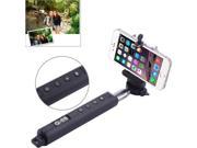 Portable Bluetooth Selfie Stick Monopod Extendable Handheld Holder Max Length 110cm Black