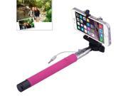 Portable Selfie Stick Monopod Extendable Handheld Holder Max Length 101.4cm Magenta