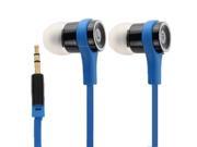 Noodle Style High Performance 3.5mm Jack In Ear Earphone Cable Length about 1.1m Blue