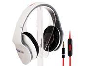 Ditmo High Performance Professional On Ear Headphones with Mic for iPhone iPad iPod touch White